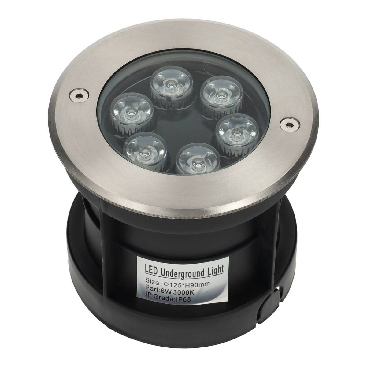 Foco empotrable suelo 6W IP68