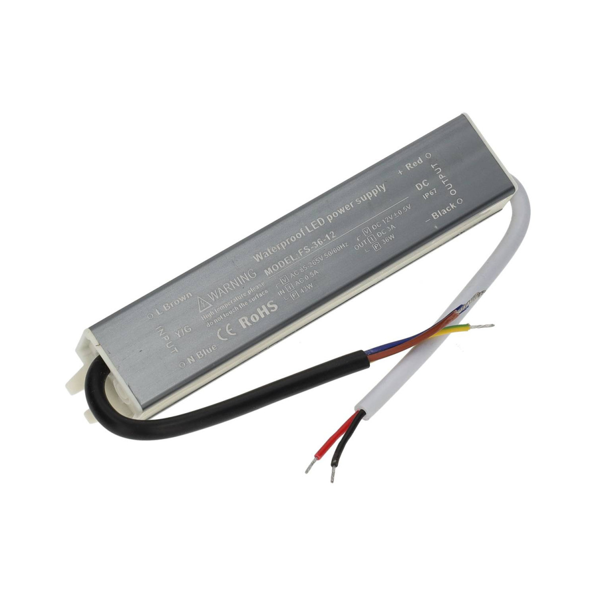 Transformador IP67 36W