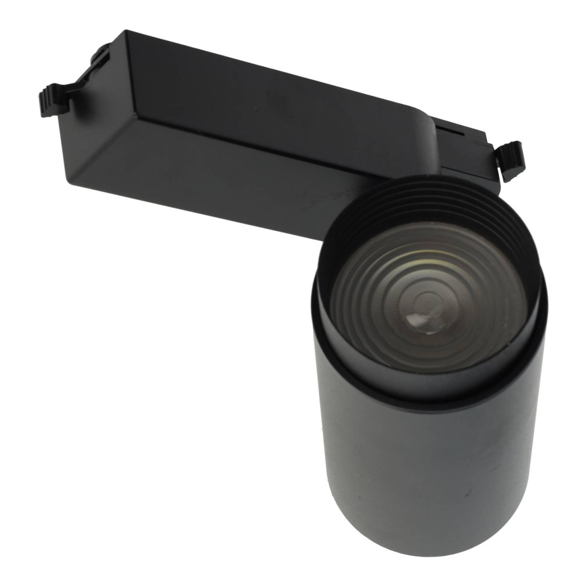 Spot à rail à LED noir de 30W à angle réglable 3CCT