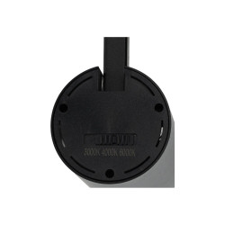 Spot à rail à LED noir de 30W à angle réglable 3CCT