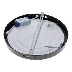 LED Ceiling Lamp 24W Round Black