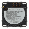 Interrupteur tactile double commuté de 2000W