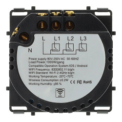 Interruptor táctil WiFi doble
