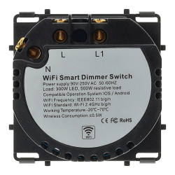 Interruptor regulador táctil simple WIFI