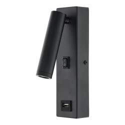 ALUMINIUM WALL LIGHT LED 3W USB