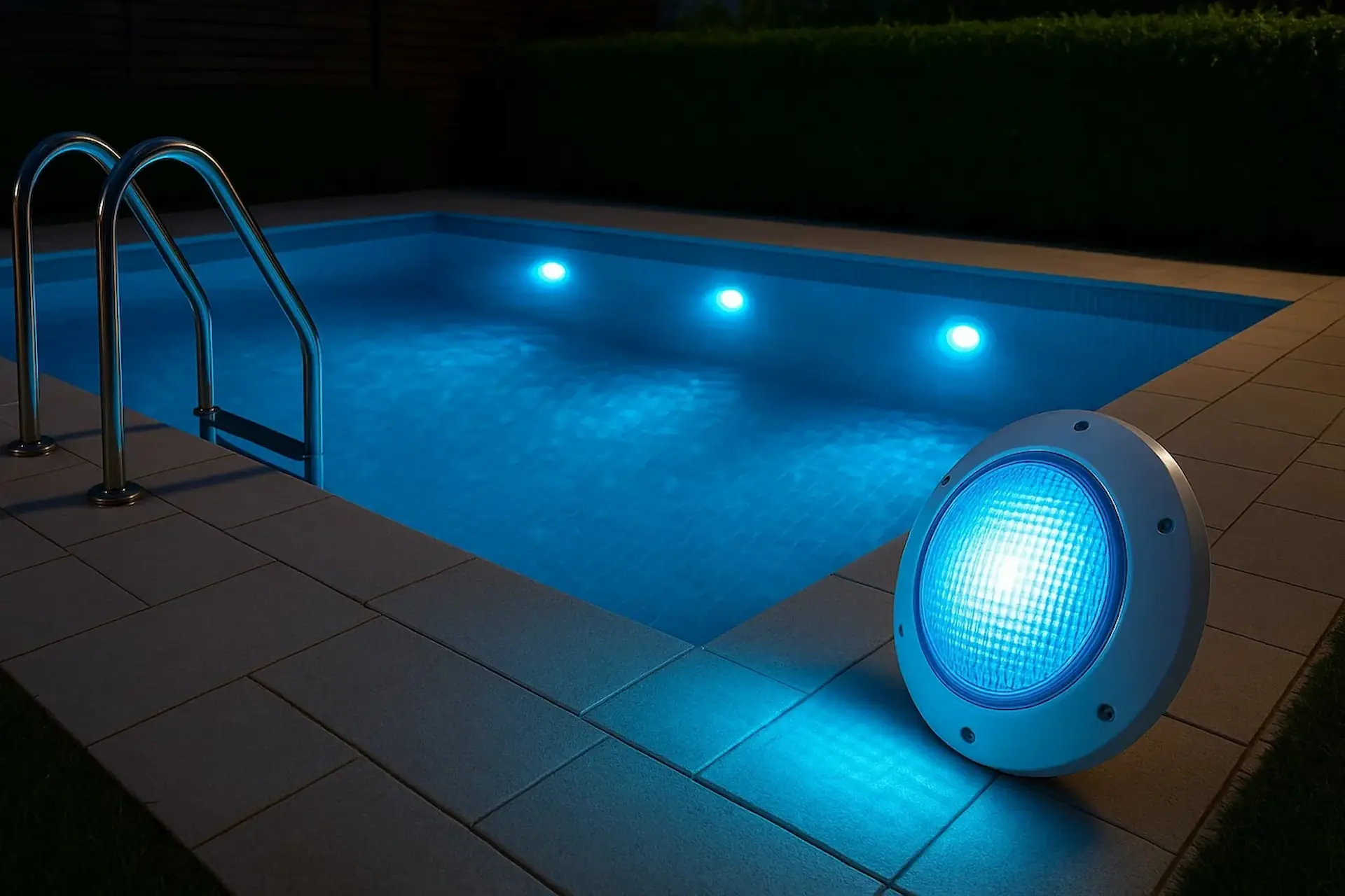 Luces LED piscina